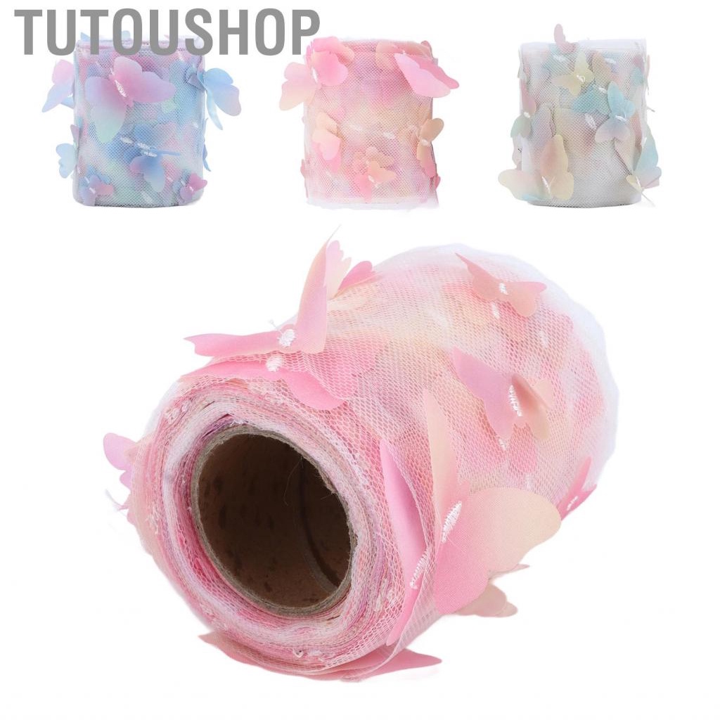 Tutoushop Tulle Ribbon Roll Material for Anniversary Weddings Christmas