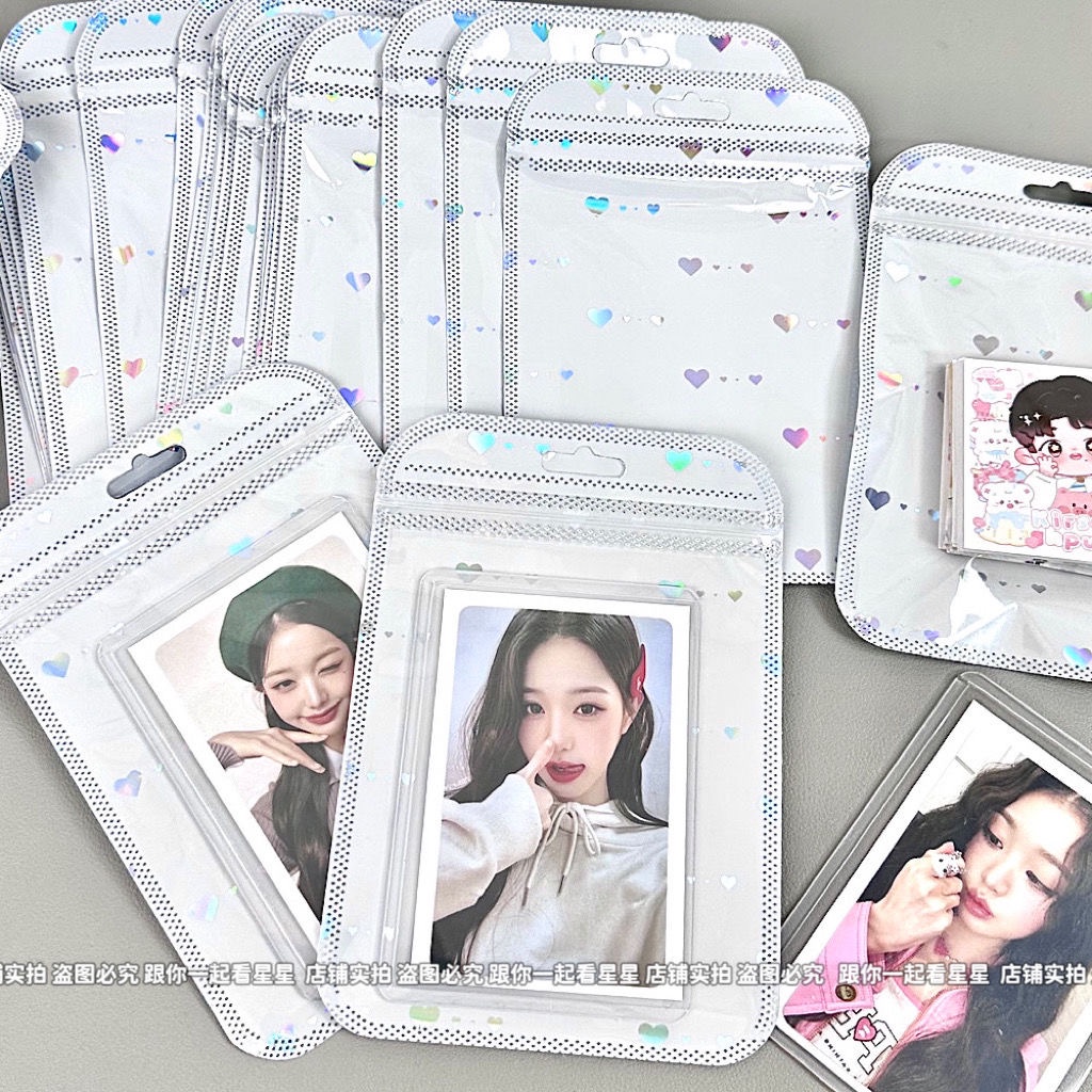 Bộ 10 Túi Đựng Ảnh 10 * 15cm Hình Trái Tim