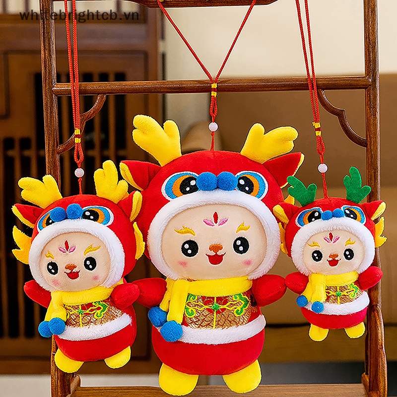 Búp Bê Nhồi Bông Hình Rồng Năm Mới Của Trung Hoa Kích Thước 12cm