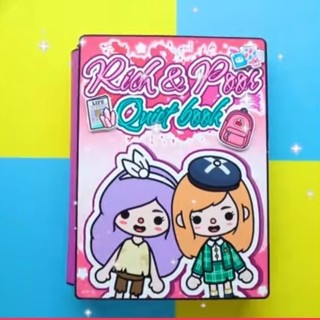Dễ Thương Sách Giấy Đồ Chơi Chủ Đề Nhà Búp Bê Hoạt Hình toca world Yên Tĩnh Giàu Và Nghèo Cho Trẻ Em diy Đóng Gói