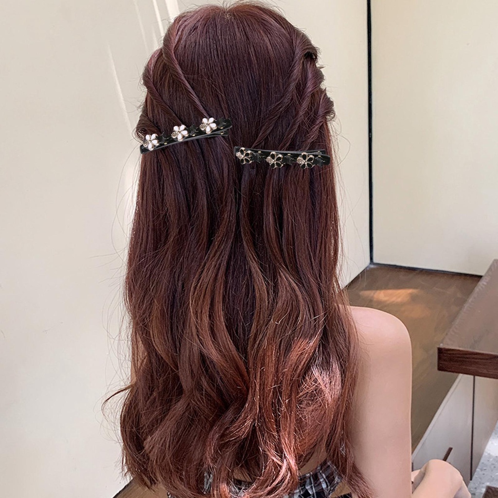 Kẹp Tóc Hai Lớp Phong Cách Hàn Quốc Xinh Xắn w7n1