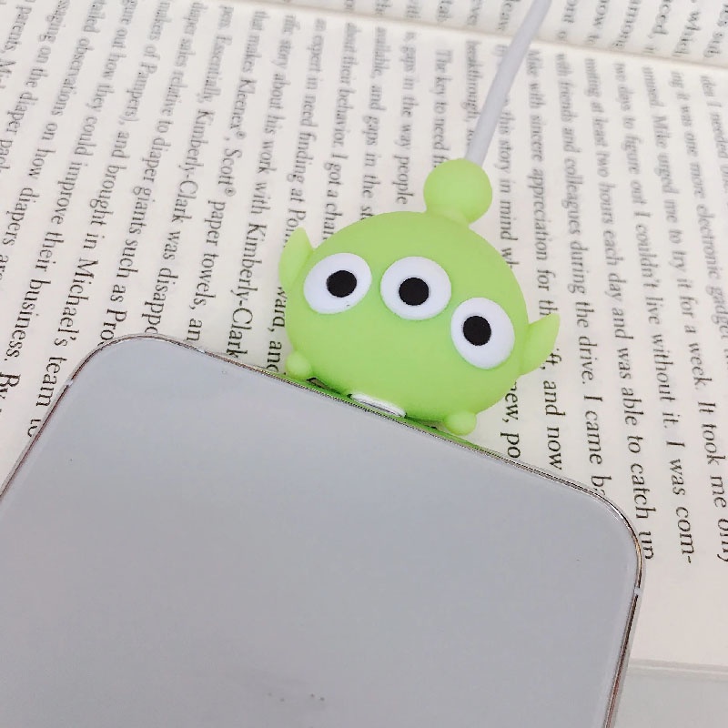 Dễ Thương Phụ Kiện Bảo Vệ Dây Cáp Sạc usb Hình Hoạt Hình Đáng Yêu Ốp