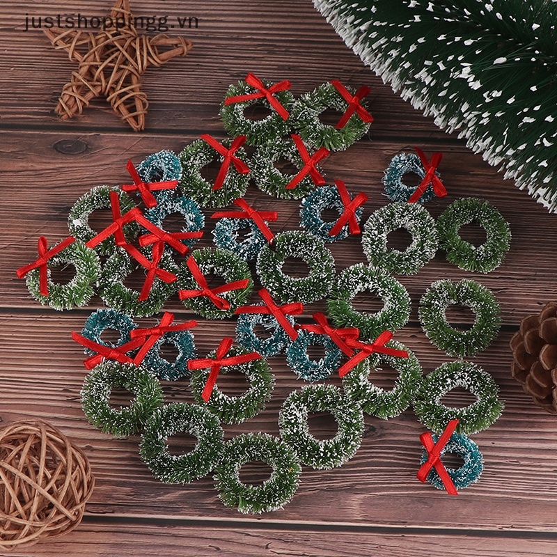 Set 10 Mô Hình Cây Thông Noel mini Trang Trí Nhà Búp Bê