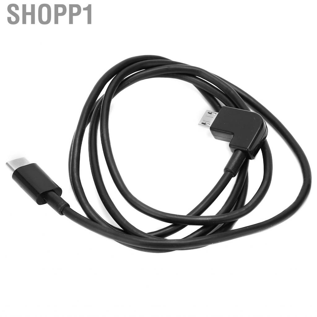 Shopp1 Type C To Micro USB Data Cable  FPV Goggles 90 Degree PVC Copper for Home DJI Flight Glasses