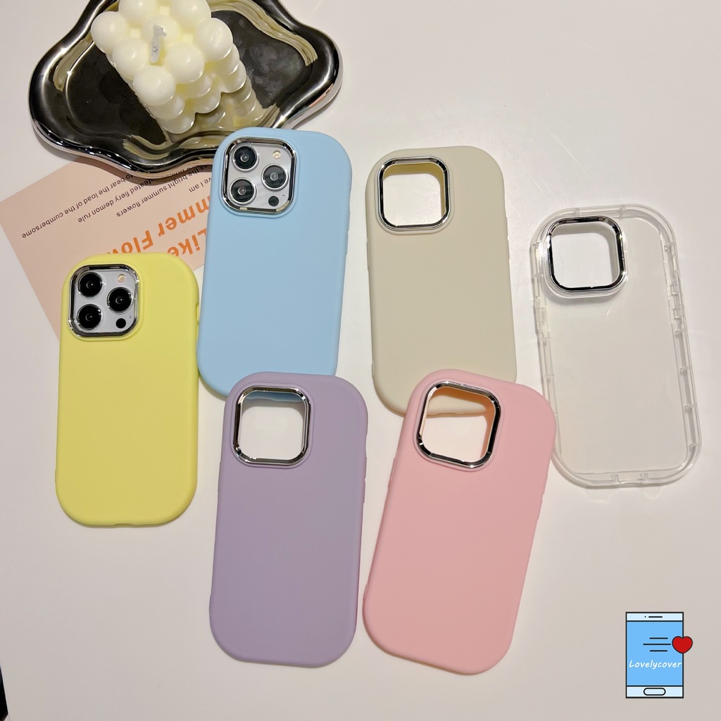 Sang Trọng Ốp Điện Thoại Mềm Chống Sốc Mạ Điện Cho iphone 11 15 14 13 12 pro max 7plus 8plus xr xs x max 7 8 6s 6 plus