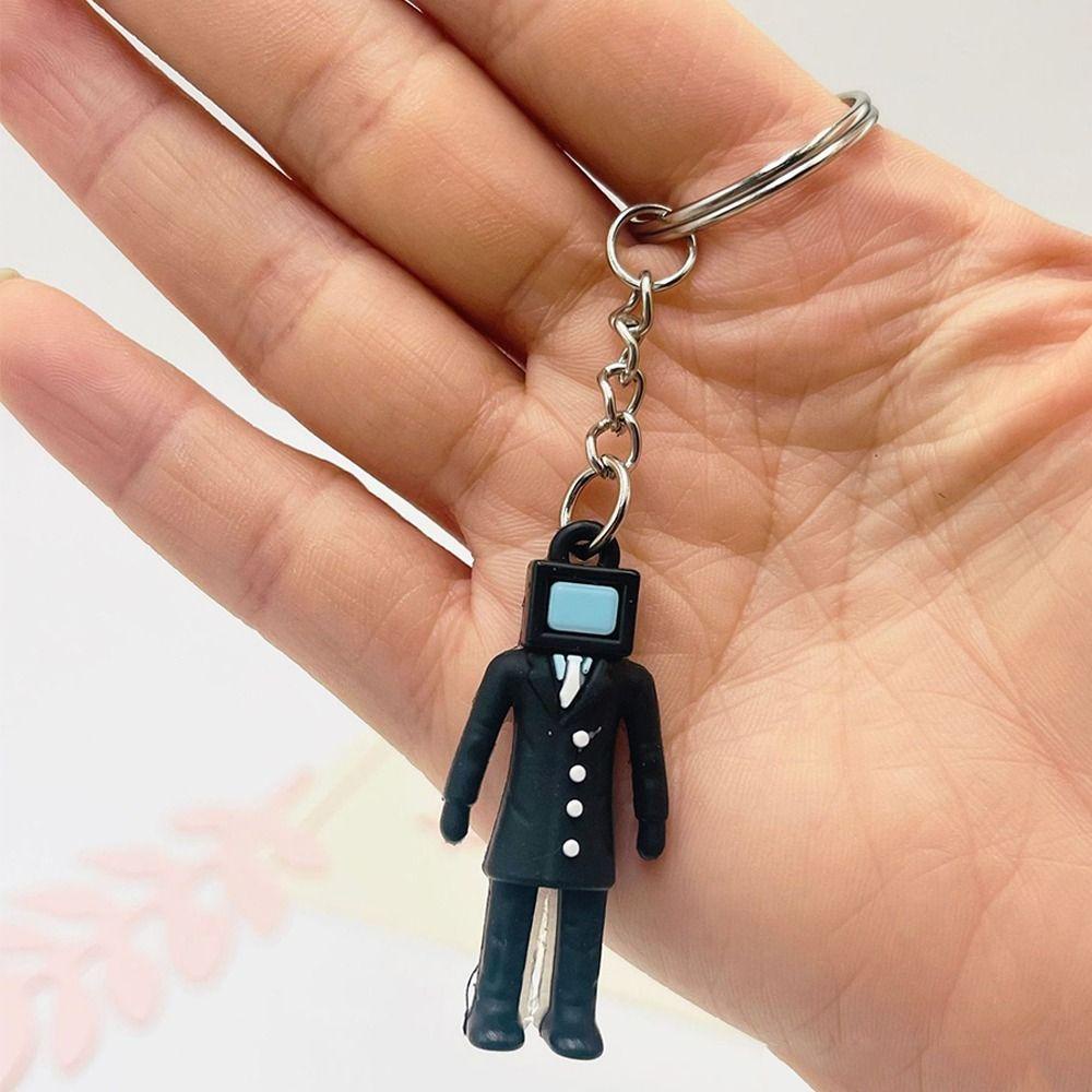 Shanhai Móc Khóa Hình Búp Bê Nam skibidi bop Camora man skibidi mini Dễ Thương