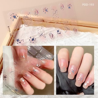 Set 14 tấm giấy foil 3d dán móng toàn diện chống nước tự dính diy