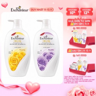 Sữa tắm hương nước hoa dưỡng da thơm mịn Enchanteur Charming/ Sensation 900gr (2 mùi)