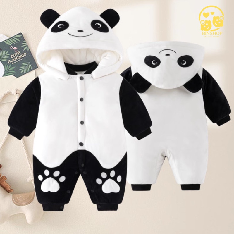 Quần áo trẻ em Chất Nỉ Bông ấm áp, Bộ body cho bé họa tiết Giáng sinh đáng yêu, Bodysuit cho bé trai bé gái từ 0-12M