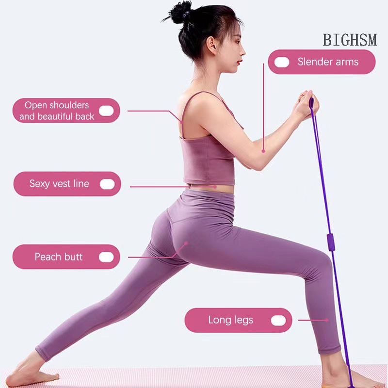 Bighsm Dây Đai Kháng Lực Hình Số 8 Hỗ Trợ Tập yoga / Mở Rộng Ngực / Lưng Cho Nữ skk