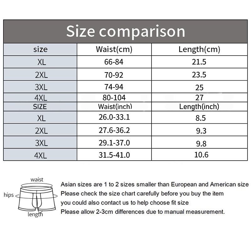 Quần Lót boxer cotton Không Đường May Màu Sắc Đơn Giản Cho Nam Giới Có Size xl-4xl