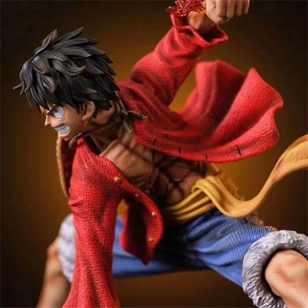 Mô Hình Nhân Vật luffy Đội Mũ Rơm Mô Hình Nhân Vật luffy 18cm Trang Trí Đáng Yêu