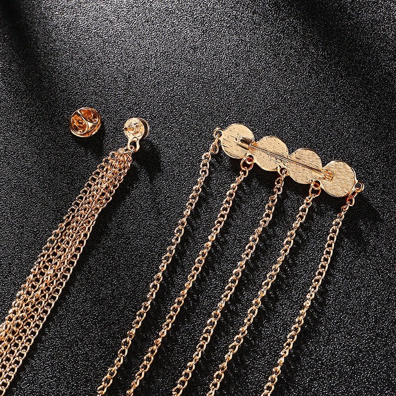 Trâm Cài Dây Xích Cổ Điển Cho Nam Và Nữ