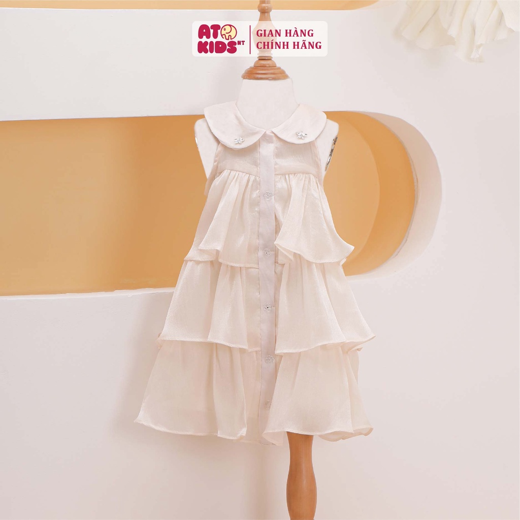 Đầm Sen cổ bèo AT105