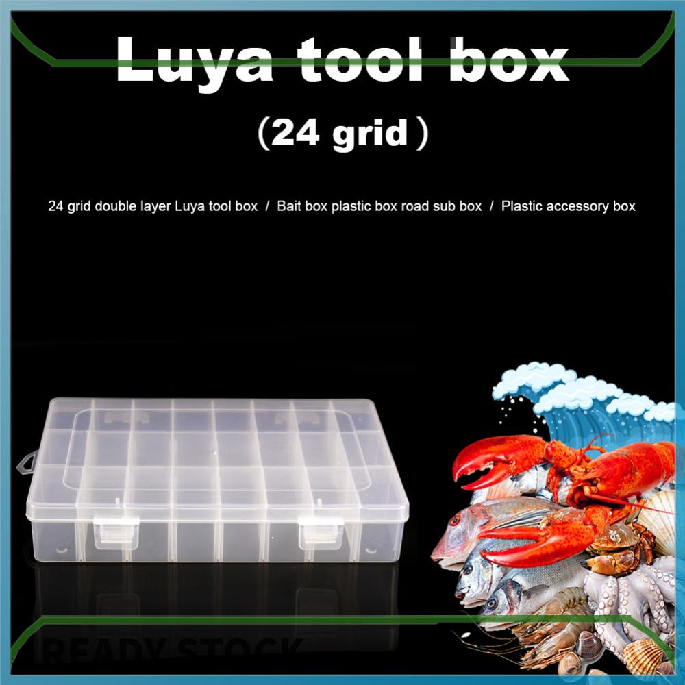 Hộp Đựng Mồi Câu Cá Bằng Nhựa Hai Lớp Phân Loại