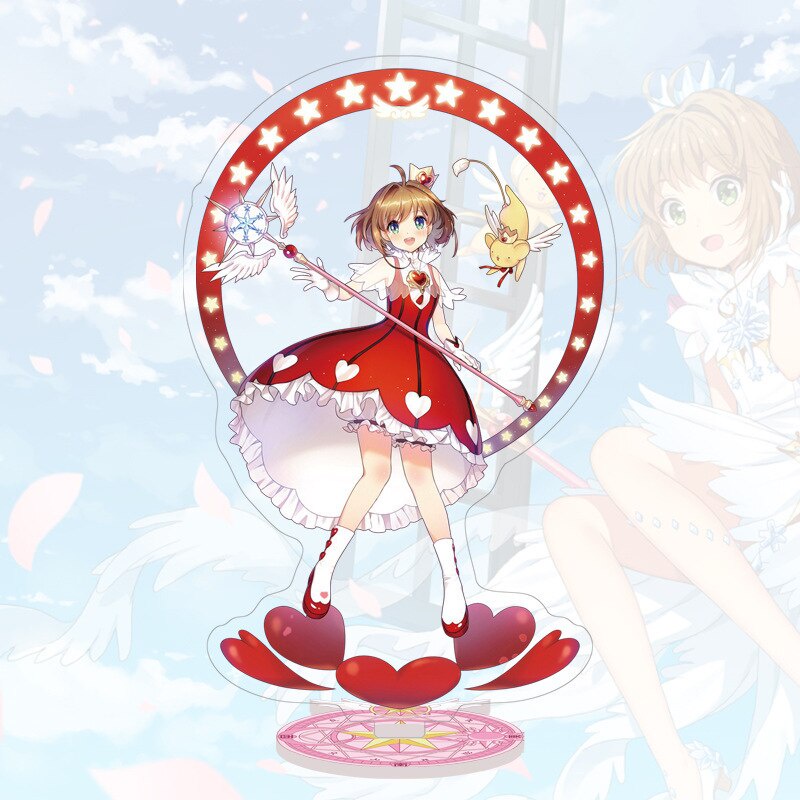 Mô hình Standee Thủ lĩnh thẻ bài Anime Cardcaptor Sakura Lisaoran Sakura Touya Yukito in hình các nhân vật dễ thương