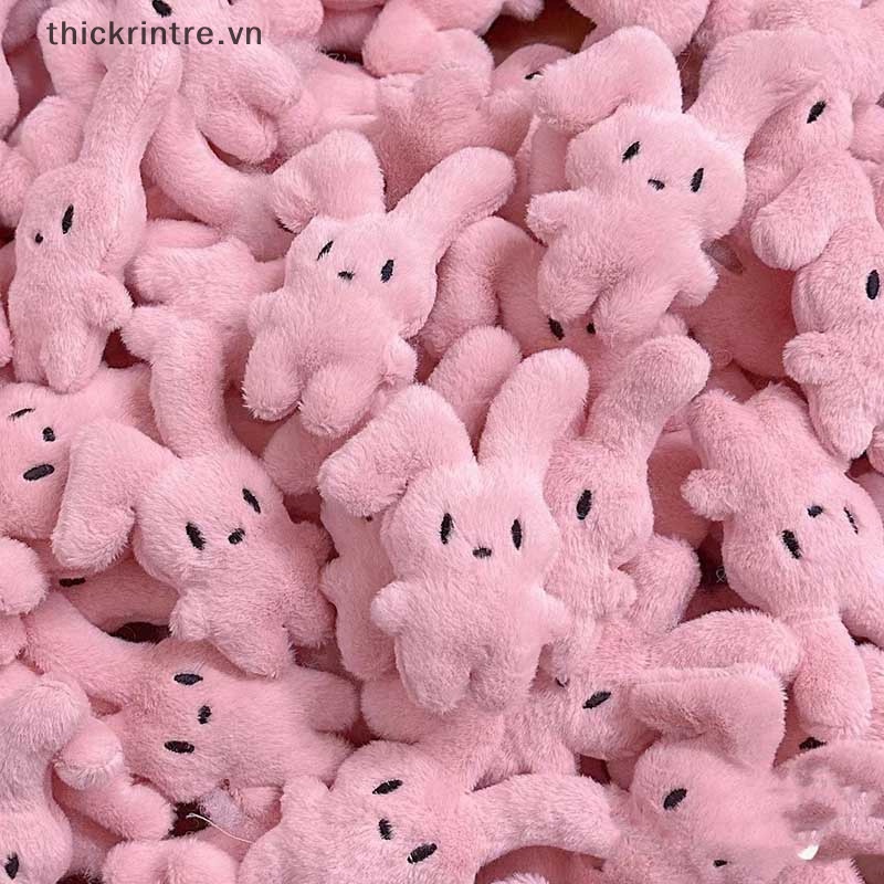 Móc Khóa Thỏ Nhồi Bông Mềm Mại Dễ Thương Cho Bé