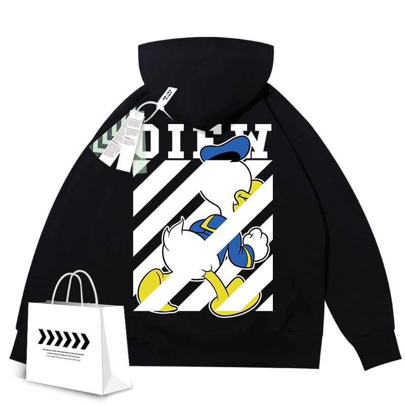 Áo Sweater Dáng Rộng In Hình Vịt donald Thời Trang Mùa Xuân Mới Cho Cặp Đôi