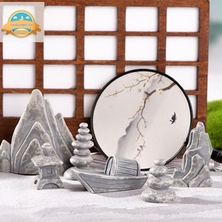 Mô Hình Tháp Đá mini Dùng Trang Trí Sân Vườn