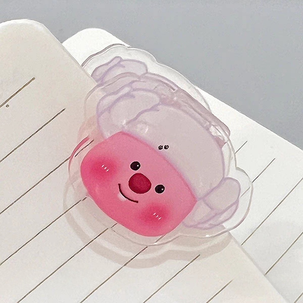 Dễ Thương Loopy Văn Phòng Phẩm Kẹp Pp Kẹp Acrylic Sổ Tay Kẹp Hoạt Hình Học Sinh Tập Tin Kiểm Tra Kẹp Giấy -top3C01
