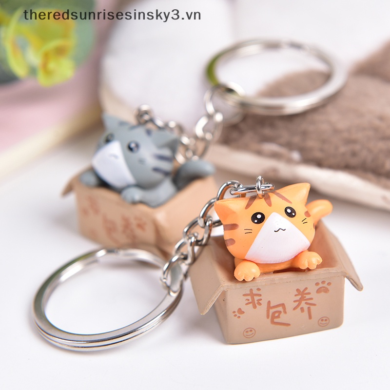 Móc Khóa Hình Mèo Hoạt Hình Đáng Yêu Thời Trang