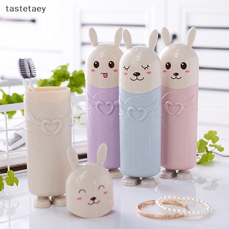 Hộp Đựng Bàn Chải Đánh Răng Bằng Nhựa Hình Thỏ Dễ Thương