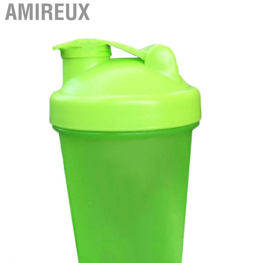 Amireux Protein Powder Shaker Cup PP Bottle with Stainless Steel Ball for Mixing 500ml
