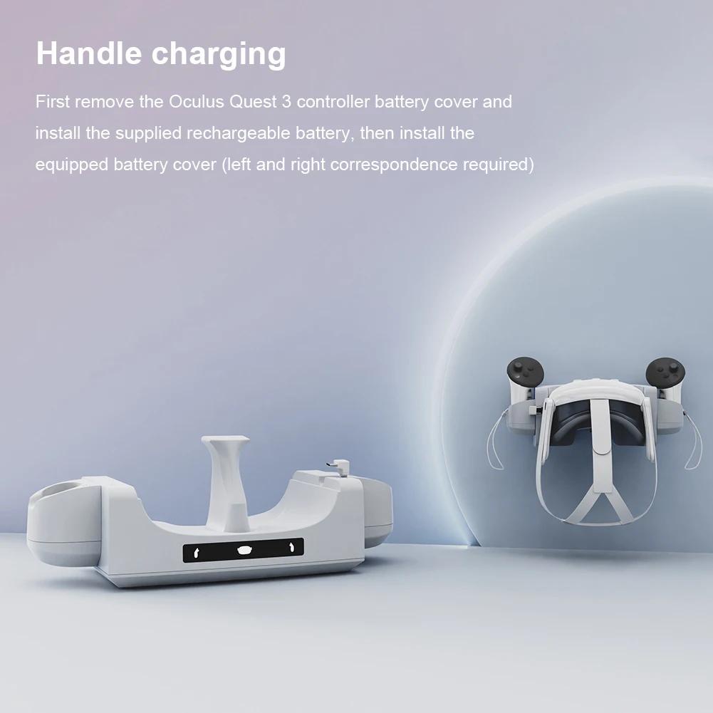For meta / quest 3 vr Bộ Điều Khiển Sạc Tai Nghe Kèm Đèn Báo