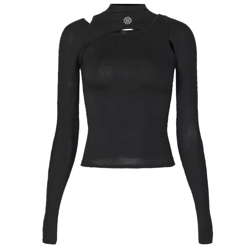 Áo Thun Tay Dài Ôm Dáng Thời Trang Hàn Quốc Cho Nữ