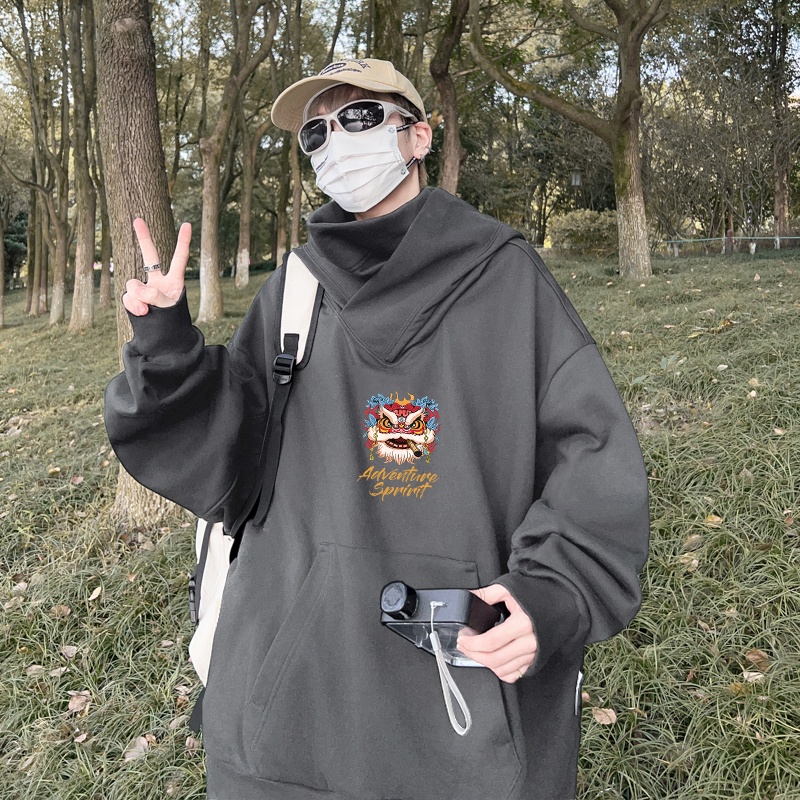 Áo Hoodie cotton Dày Dáng Rộng Thời Trang Cao Cấp Cho Nam Nữ