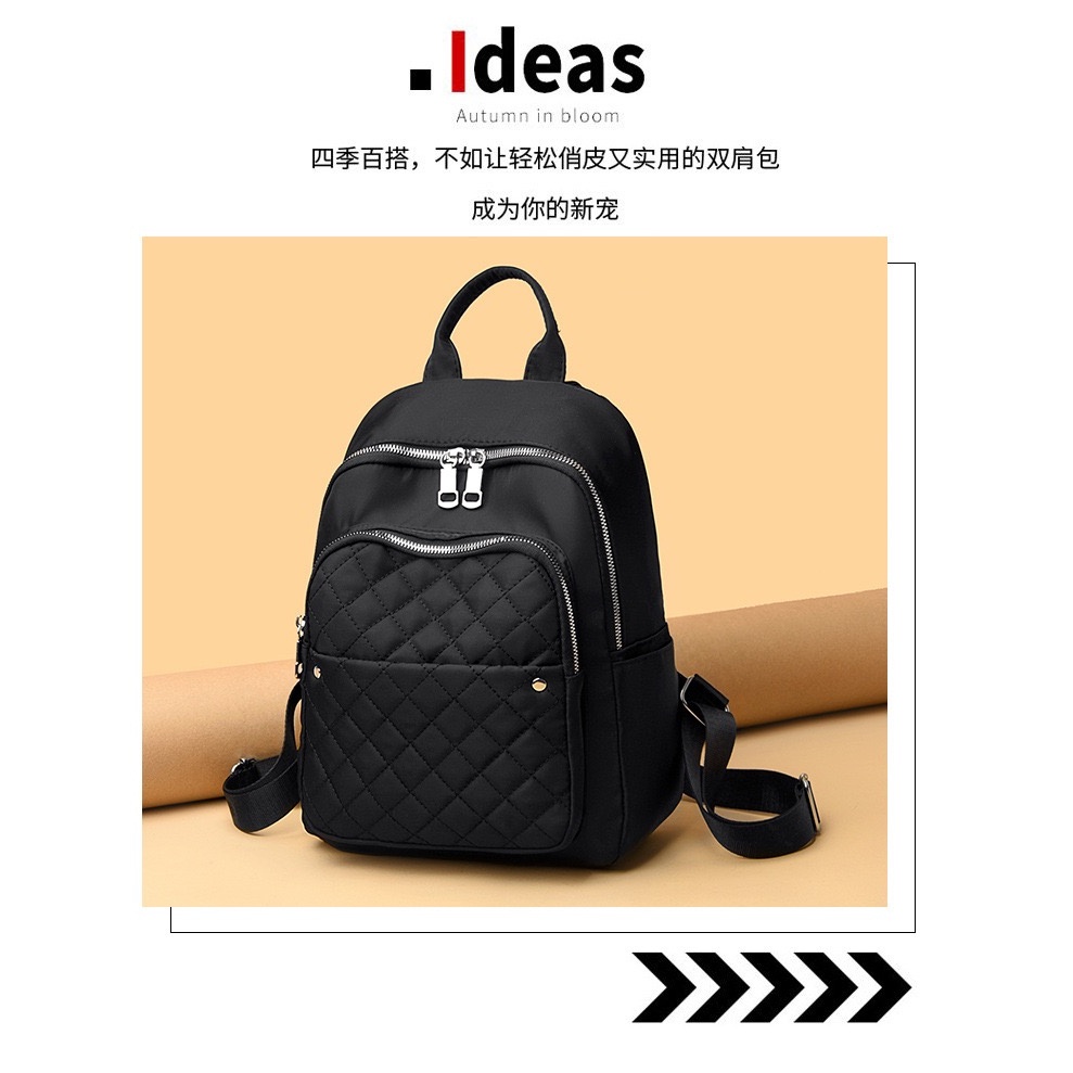 Balo du lịch đi làm thời trang da mềm nhiều ngăn hoạ tiết đơn giảnBL2029IDIGO