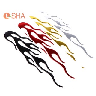 Đề can vinyl phản quang họa tiết ngọn lửa 3d kích thước 20 * 4cm trang trí xe hơi xe máy