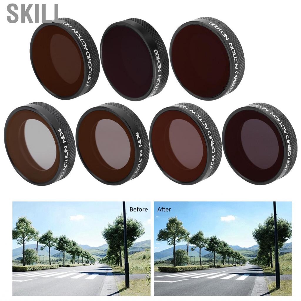 Skill Optical Glass ND Lens Filter High Definition Protective for Osmo Action Camera