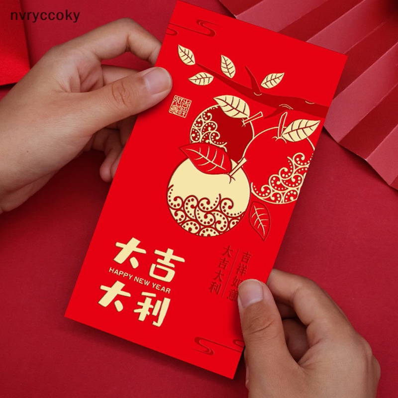 Set 6 Bao Lì Xì Đỏ May Mắn Cho Lễ Hội Năm Mới 2023