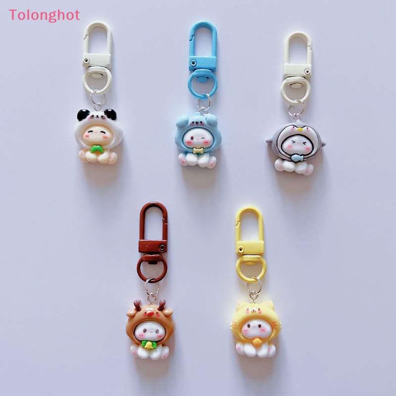 Tolonghot > Móc Khóa Hình Thỏ Con Hoạt Hình Bóng Đáng Yêu Trang Trí Ba Lô Quà Tặng Truy Cập