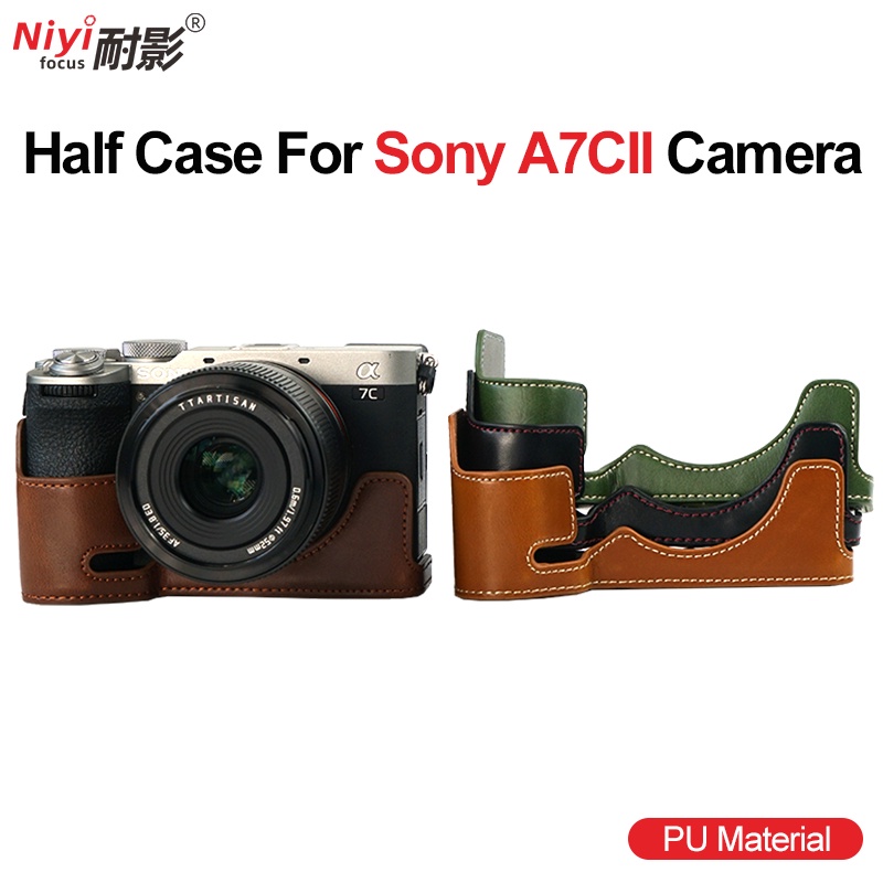 Bao Da pu Đựng Máy Ảnh sony a7cr a7c2 a6700 zve10 a7cii Vỏ