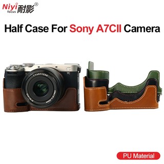Bao da pu đựng máy ảnh sony a7cr a7c2 a6700 zve10 a7cii vỏ