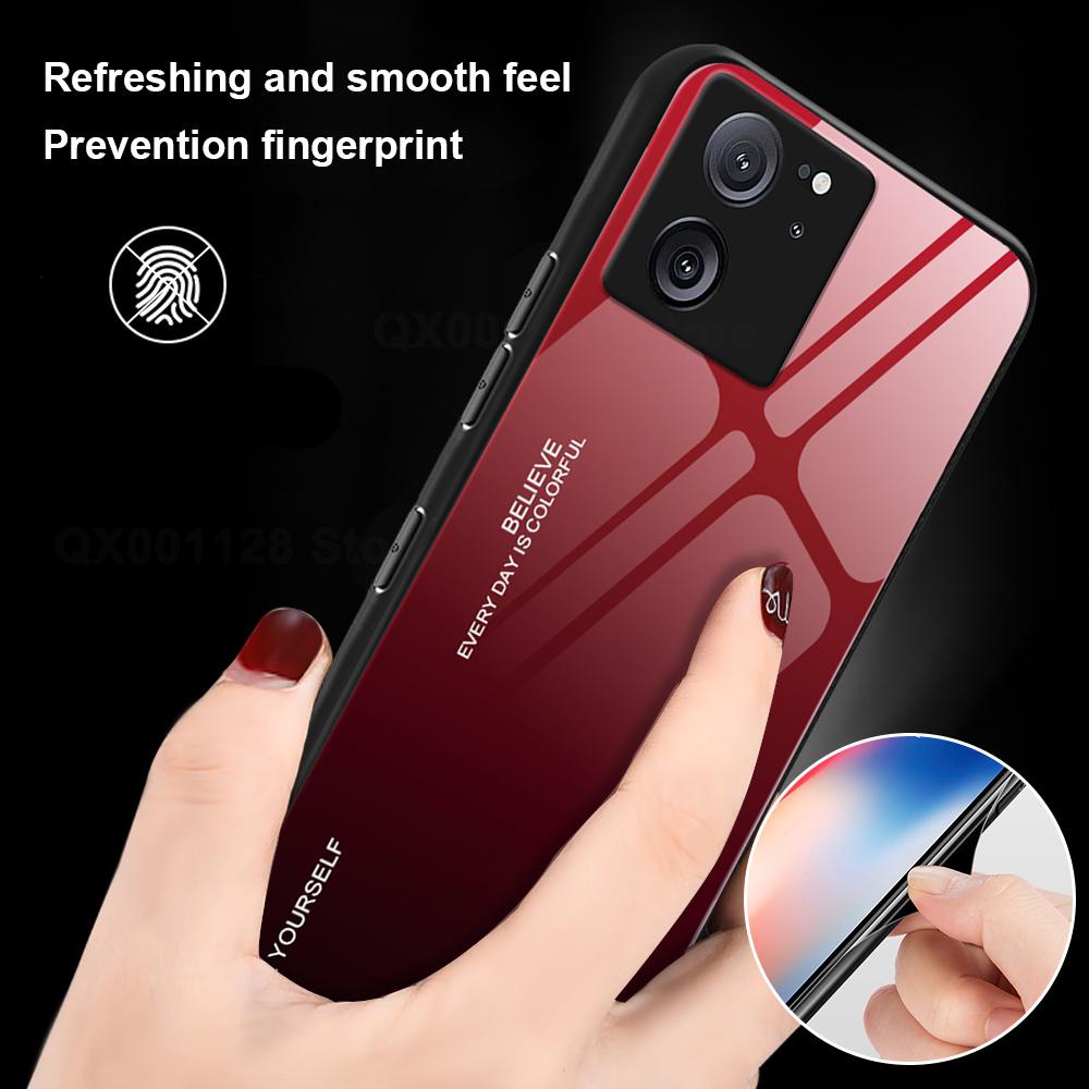 Ốp Điện Thoại Mặt Kính Cho xiaomi 13t pro xiaomi mi 13t 13 pro 13 ultra 5g