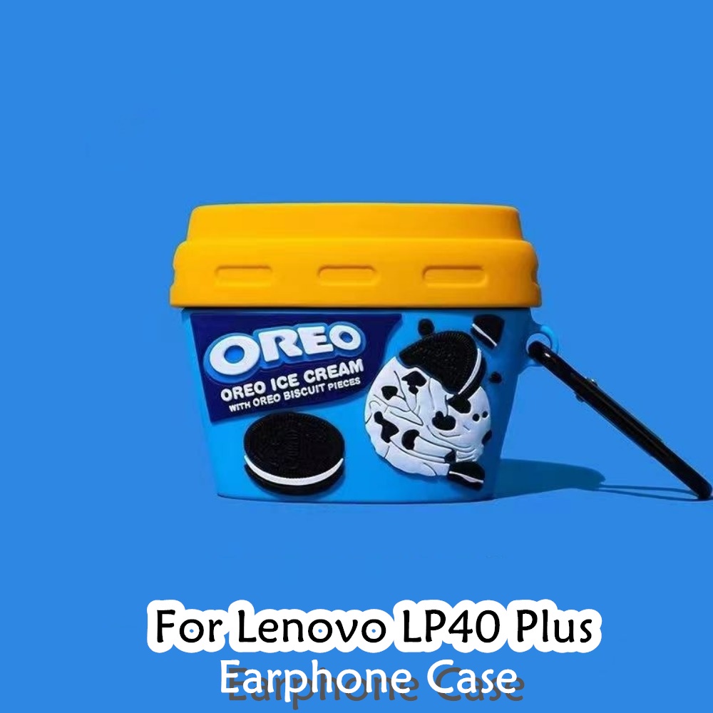 Vỏ Bảo Vệ Hộp Sạc Tai Nghe lenovo lp40 plus no.2 Bằng Silicon Họa Tiết Hoạt Hình Dễ Thương