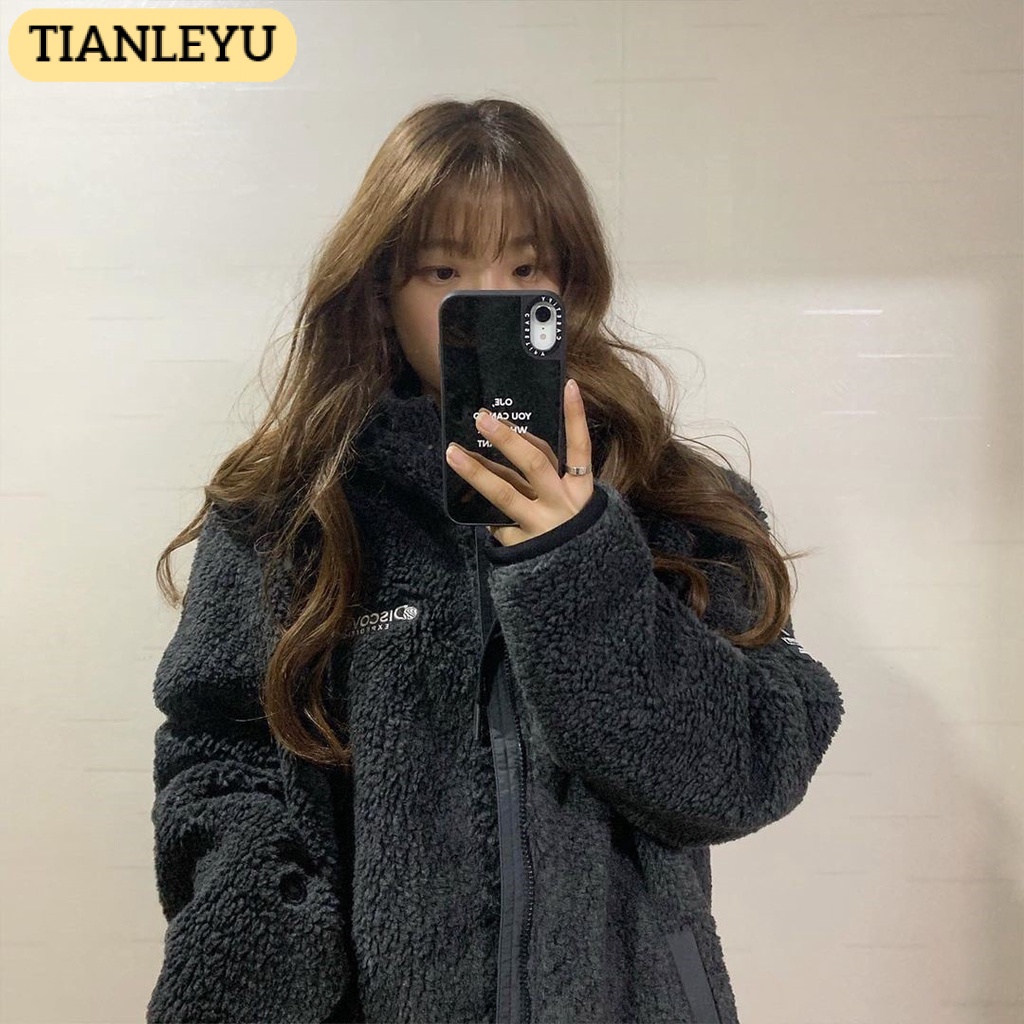 TIANLEYU áo khoác len áo len áo Vải lông cừu giữ ấm Thoải mái Đẹp fashion Comfortable Thời trang A27K01R 36Z230909