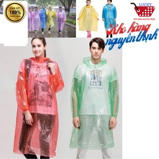 Combo 50 Cái Áo mưa du lịch loại dày mặc nhiều lần thời trang giá rẻ