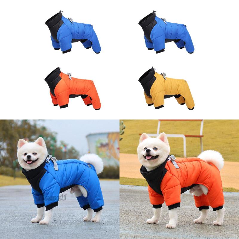 Áo Khoác Mùa Đông Có Bốn Chân Và Khóa Kéo Cho Chó Cỡ Vừa Và Lớn