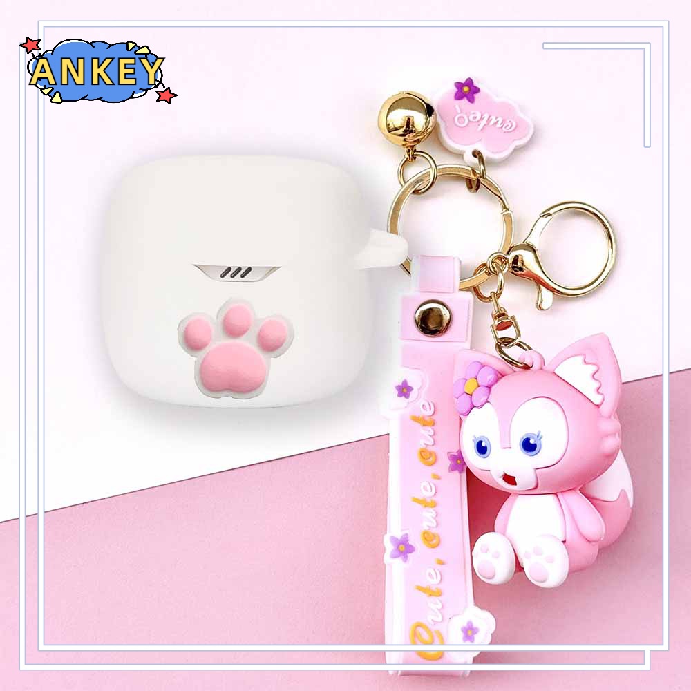 For JBL Tune Flex 225 220 Earphone Silicone Case Cute Dragon Earbuds Soft Protective Headphone Cover Headset Skin with Pendant