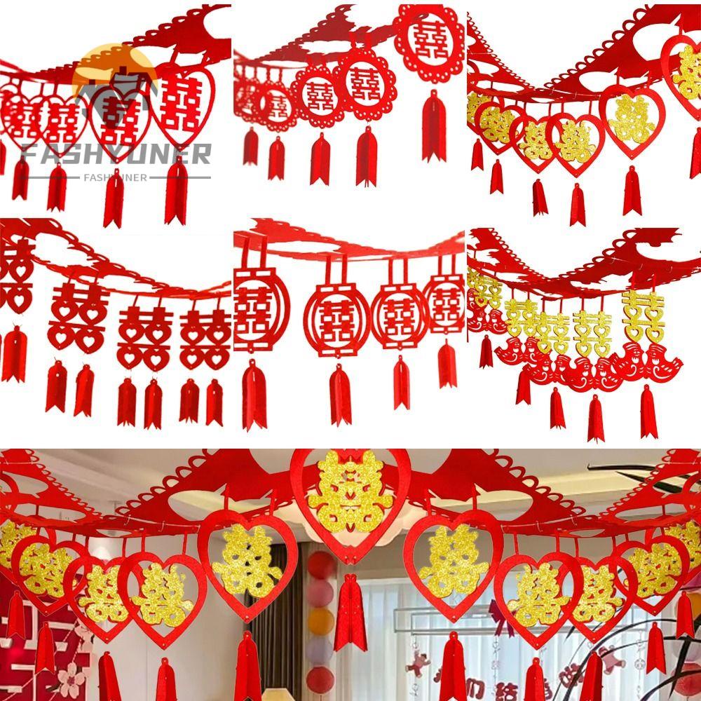 FASHYUNER Dây Treo Trang Trí Đám Cưới / Lễ Hội Truyền Thống Trung Quốc diy