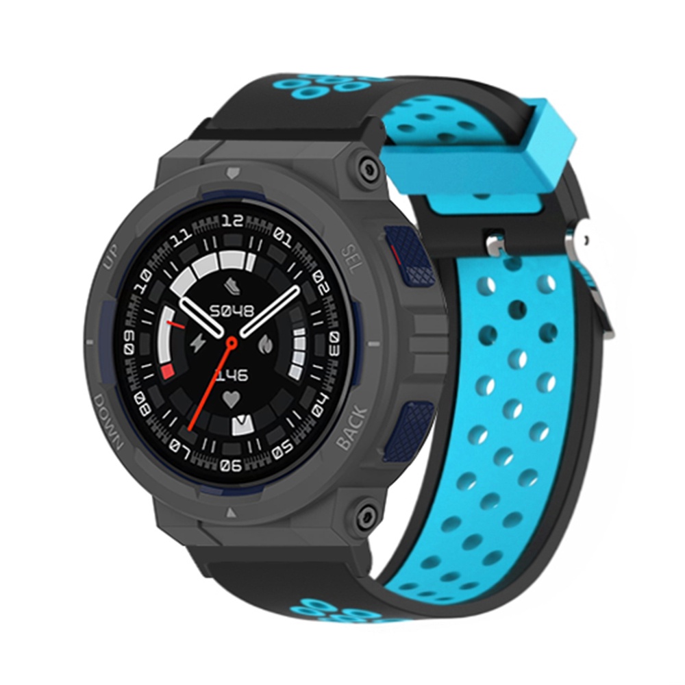 Thích hợp cho Huami Amazfit Activeedge Silicone Dây đeo silicon thời trang màu trơn mới Dây đeo silicon có lỗ thoáng khí mềm mại và thoải mái