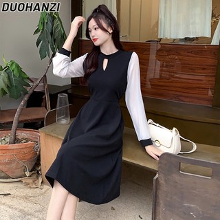 Đầm Dáng Ôm Thời Trang Thu Đông Hàn Quốc Sang Trọng Cho Nữ