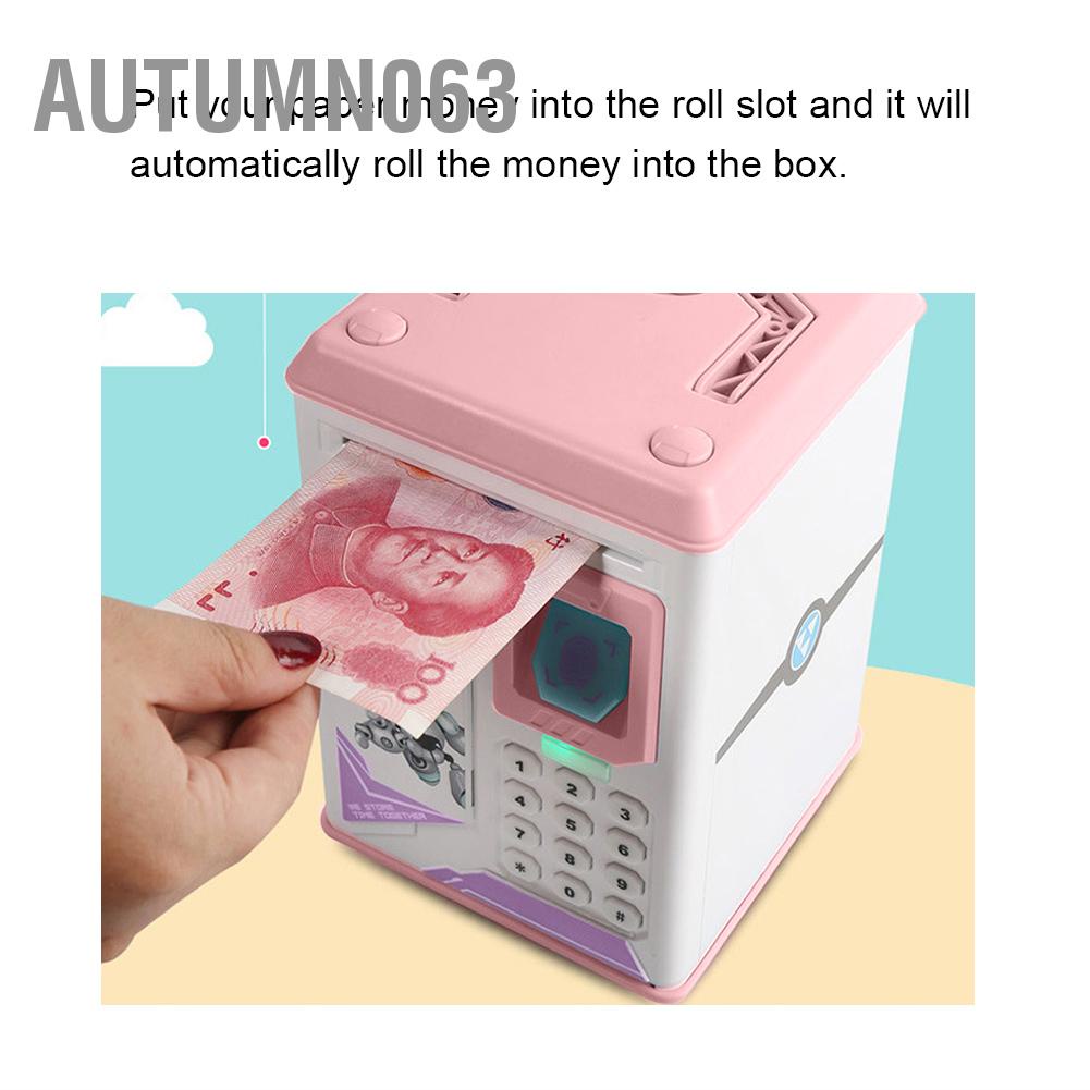 Autumn063 Trẻ em Điện tự động Phim hoạt hình Hộp tiền Tiền xu tiết kiệm Nồi