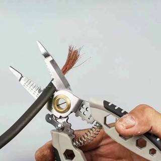 Multifunction wire cutter stripper cable crimper Electrical Stripping Crimping Plier Hand Tool
