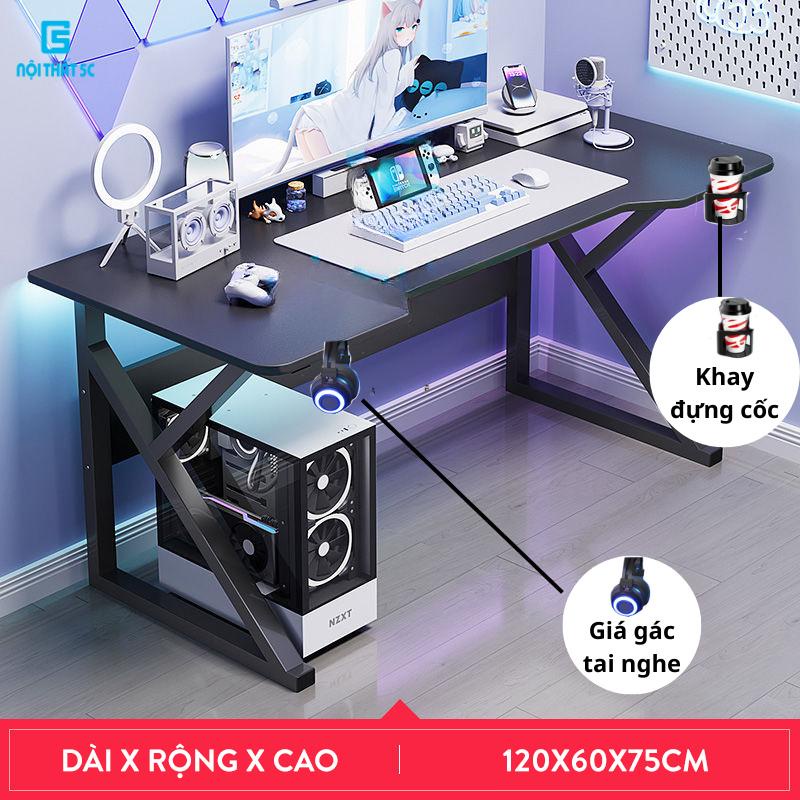 NEW Bàn làm việc chữ U K Z kích thước 1m, 1.2m láp ráp chân sắt  2x4cm sơn tĩnh điện mặt gỗ mdf giá xưởng