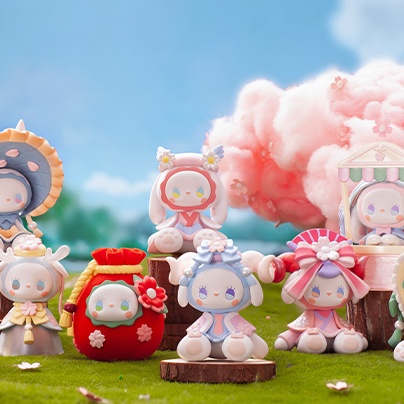 (✿Tùy chọn) MJ Studio EMMA Secret Forest Sakura Câu lạc bộ đánh giá cao Hộp mù Chơi hợp thời trang T